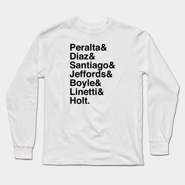 B99 Characters (Black) Long Sleeve T-Shirt by brendalee